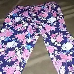 floral print joggers